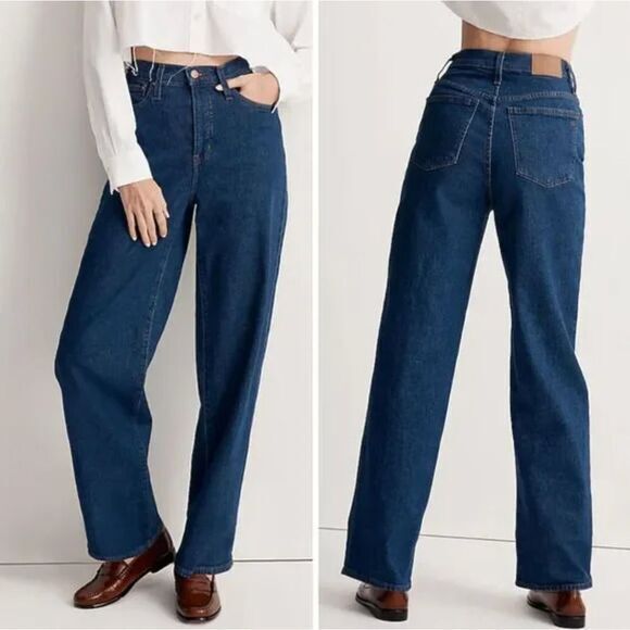 NEW Madewell The Perfect Vintage Wide-Leg Jean in Fairdale Wash,‎ 26 - Picture 1 of 15